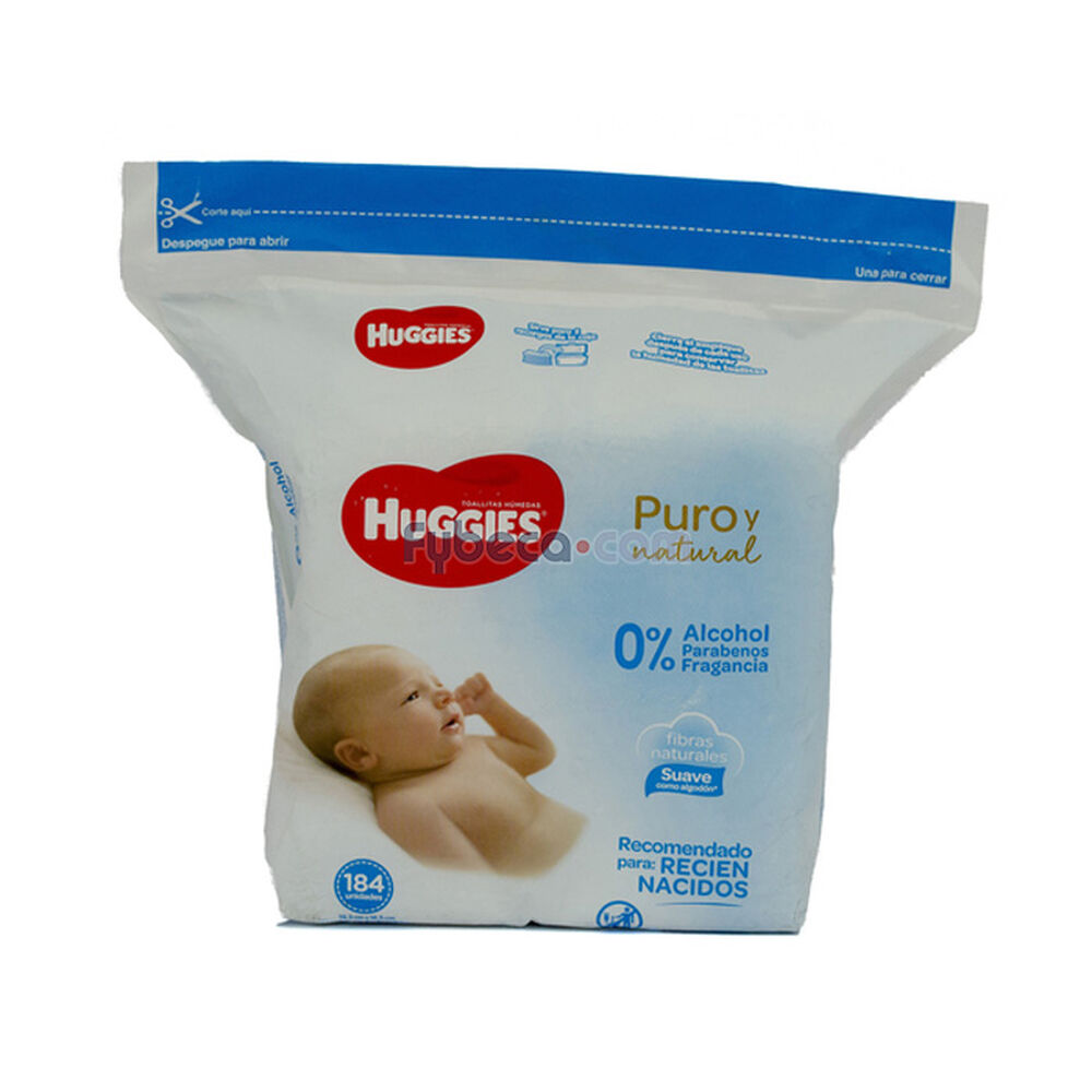 Pañitos-Húmedos-Huggies-Puro-Y-Natural-Rns-Paquete-imagen
