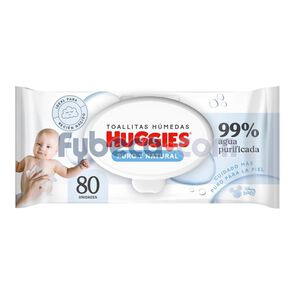 Toallitas-H&uacute;medas-Huggies-Puro-y-Natural-Desechables-80-Un-imagen