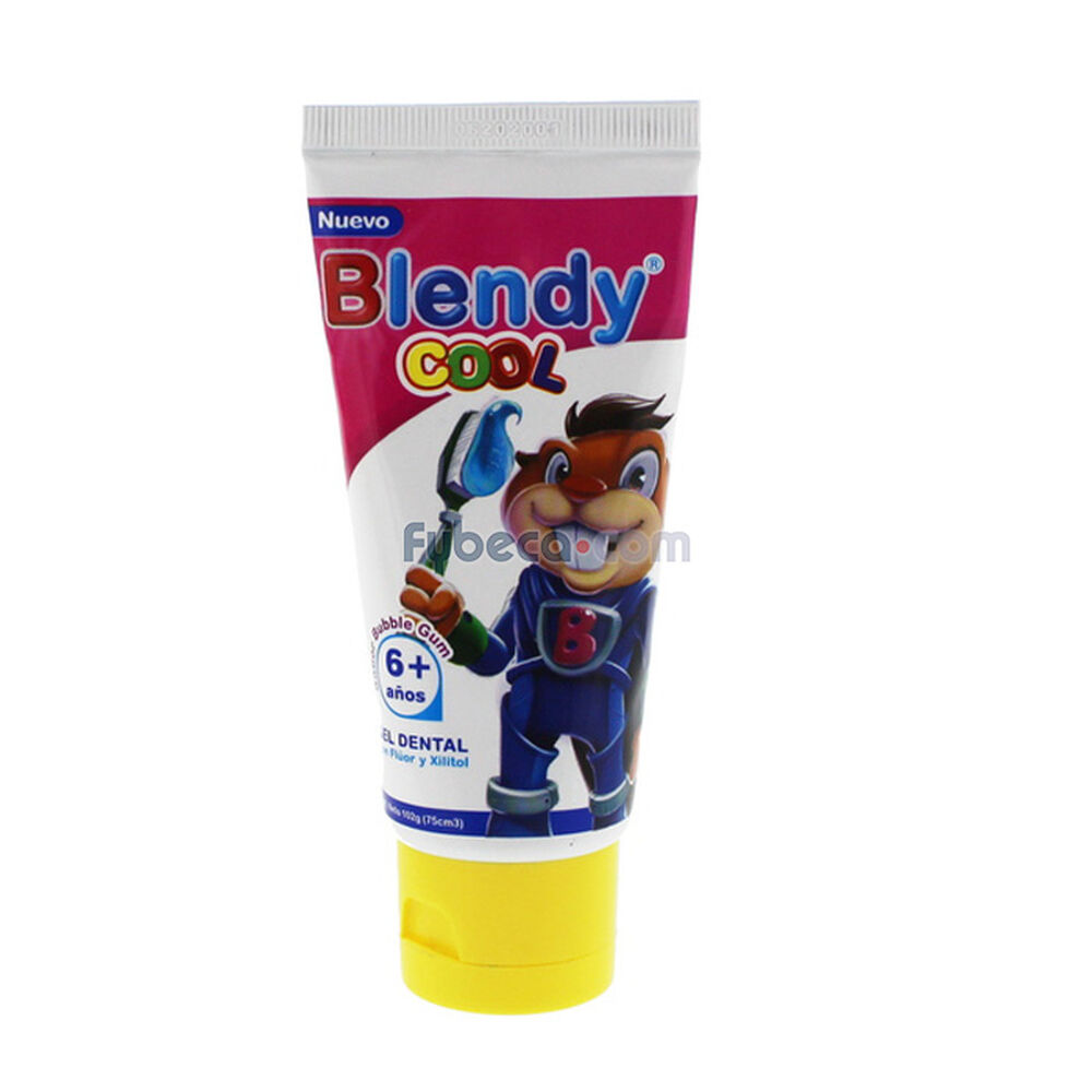 Pasta-Dental-Para-Niños-Blendy-Cool-Bubble-Gum-120-G-Tubo-imagen