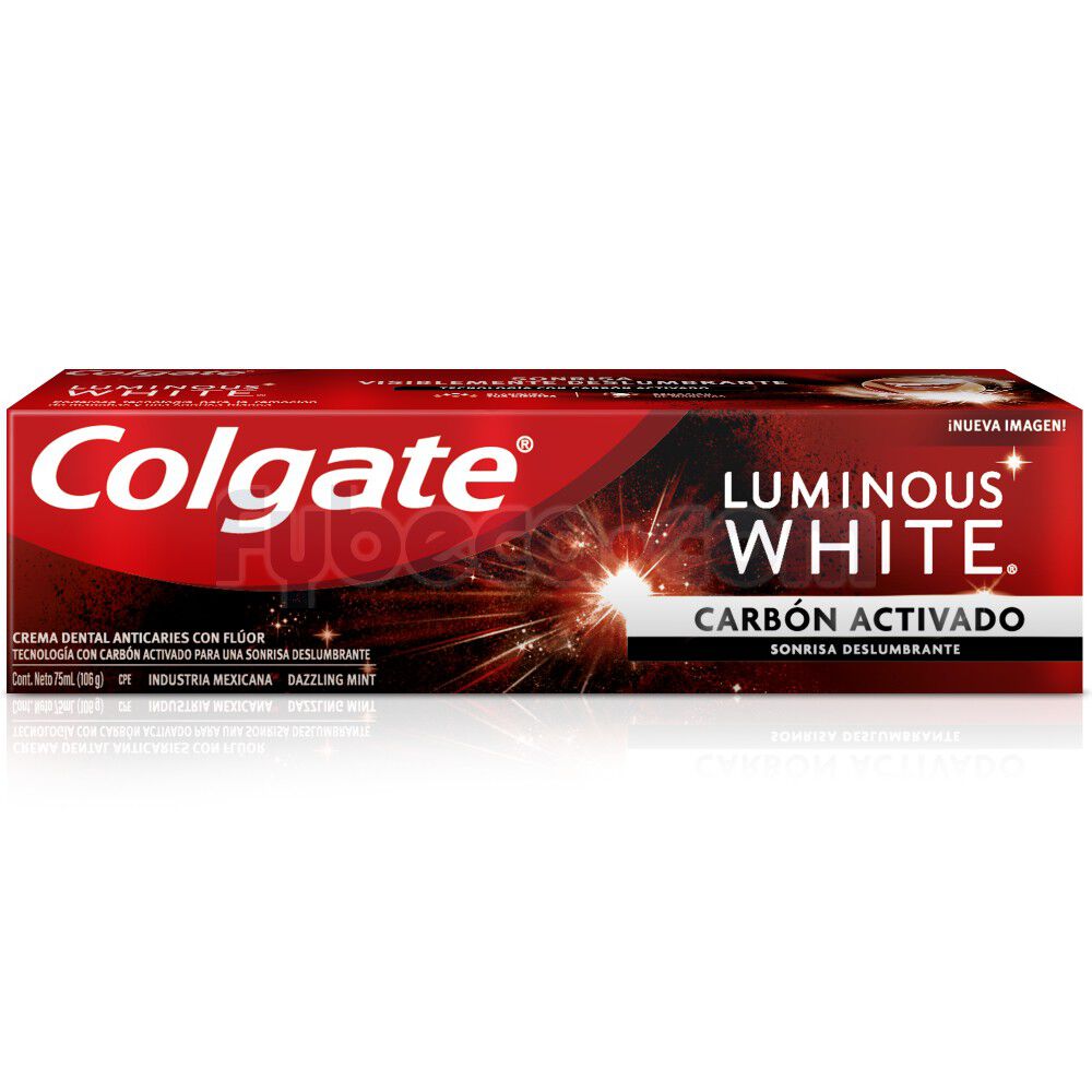 Crema-Dental-Luminous-White-Carbón-Activado-Dazzling-Mint-75-Ml-Unidad-imagen