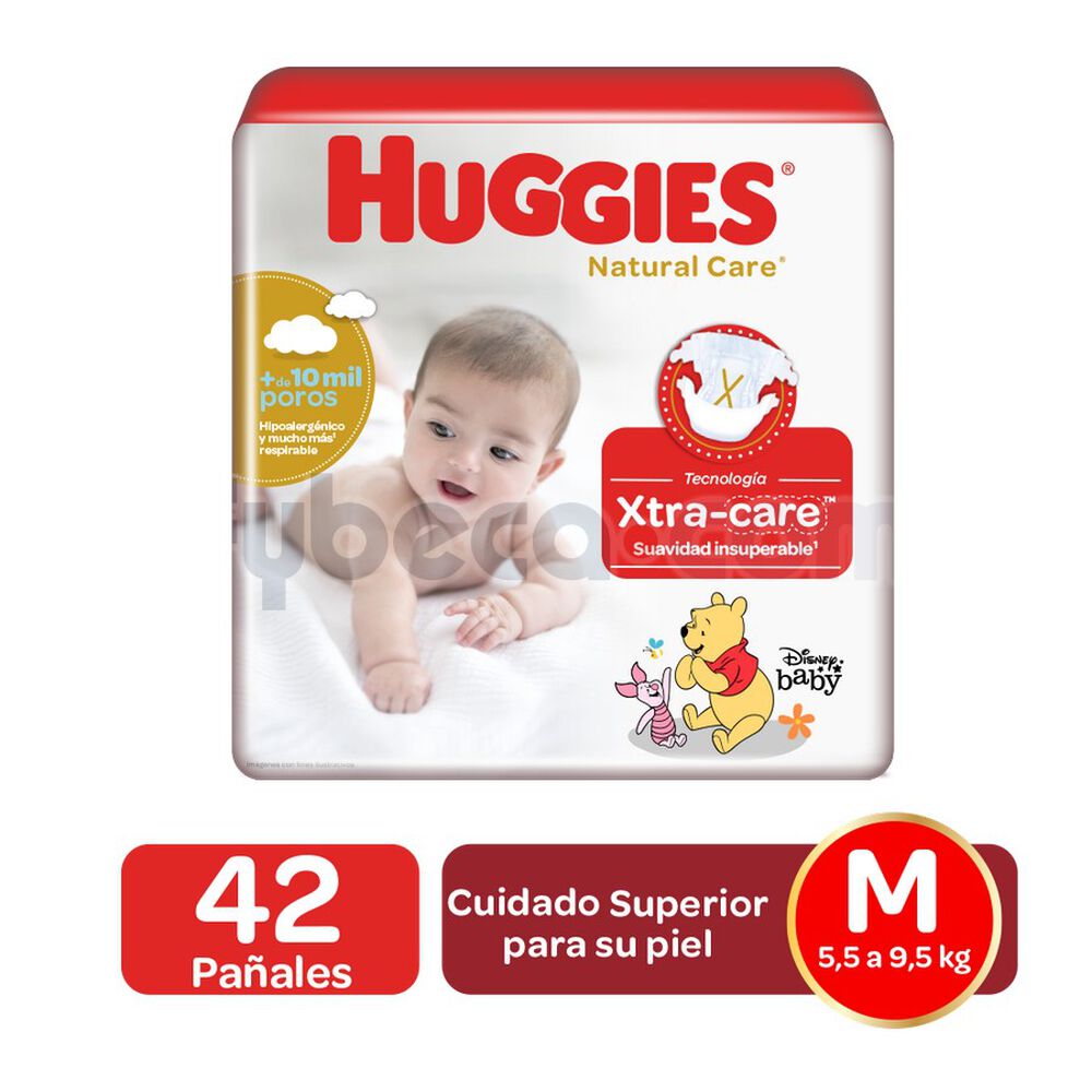 Pañal-Hug-Natural-Care-Med-4X42-imagen