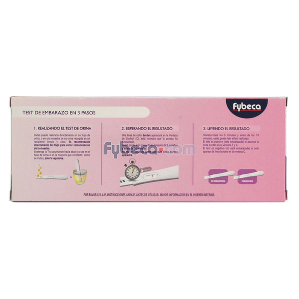 Prueba de embarazo fybeca store