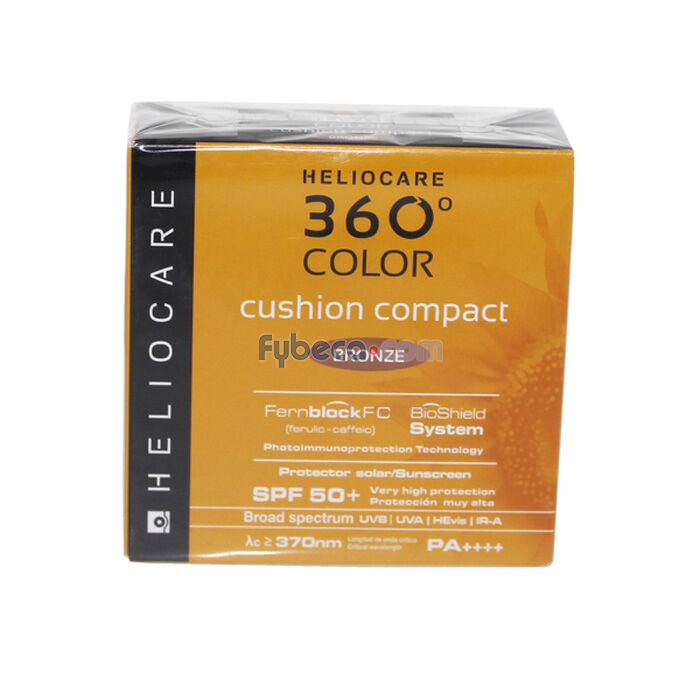 Protector Solar Heliocare 360° Cushion Color Bronze Spf 50+ Unidad | Fybeca