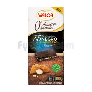 Chocolate-Valor-Almendras-85%-Cacao-S/Azucar-100G-imagen