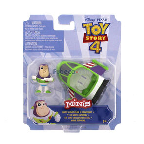 Mini-Figura-Toy-Story-Buzz-Lightyear-Vehículo-Unidad-imagen