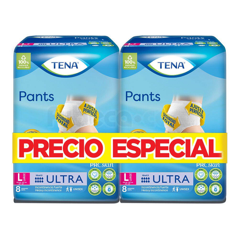 Paquete De Ropa Interior Ultra Nivel 8 Unisex L 16 Unidades Fybeca