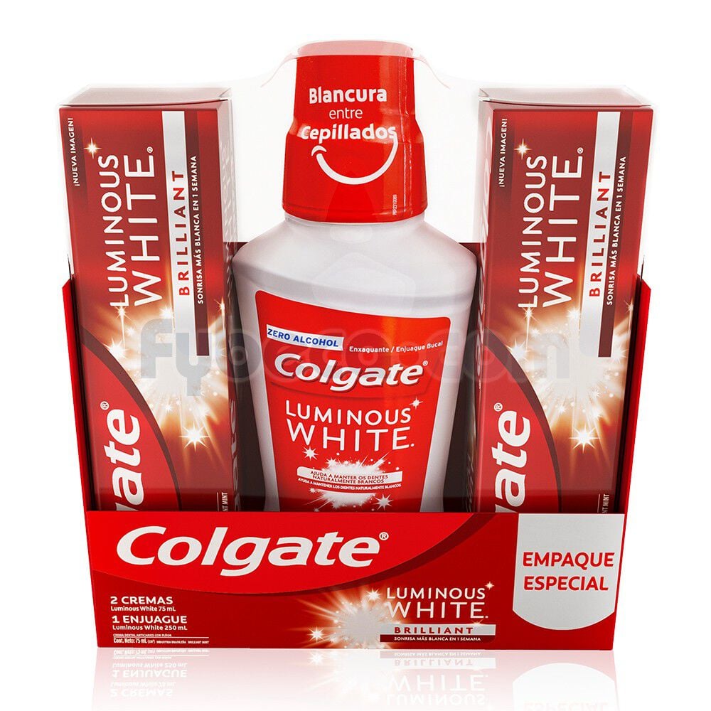 Pack-De-Crema-Dental-Y-Enguaje-Bucal-Luminous-White-Brilliant-Unidad-imagen