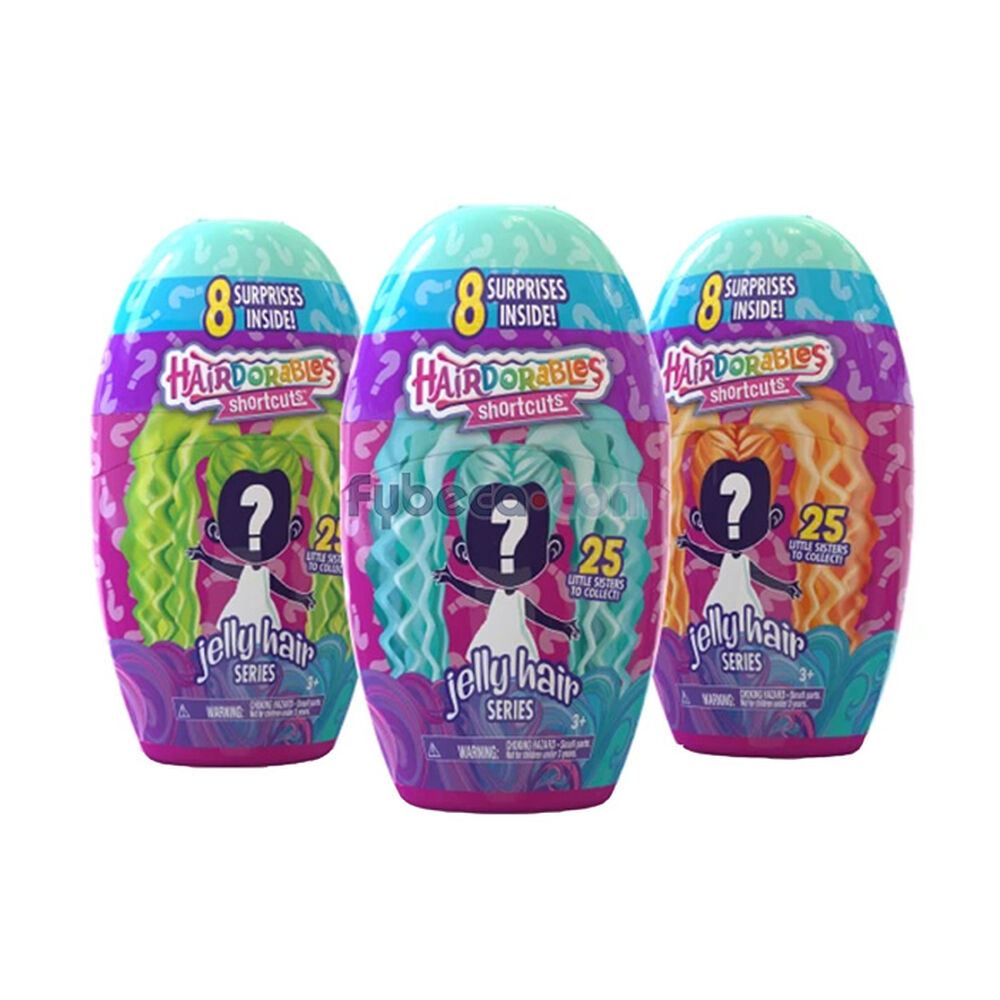 Juguete-Hairdorables-Shortcuts-Mu&ntilde;ecas-Jelly-Hair-Surtidas-Unidad-imagen