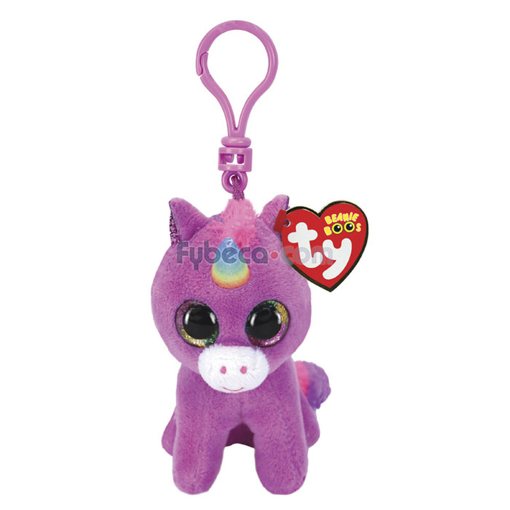 Peluche-Ty-Beanie-Boos-Rosette-Unicornio-Púrpura-Unidad-imagen