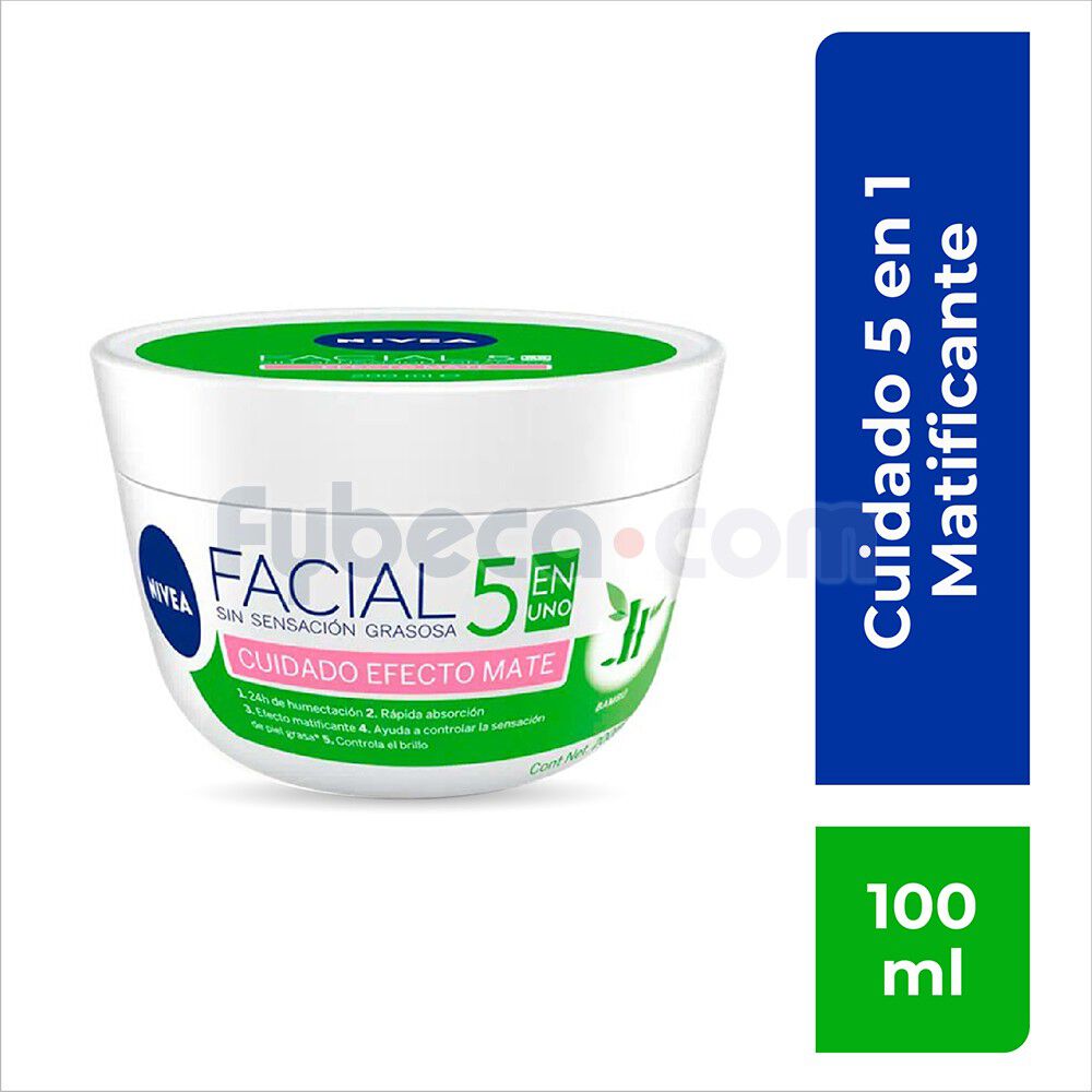 Crema-Facial-Cuidado-Efecto-Mate-5-En-1-100-Ml-Unidad-imagen