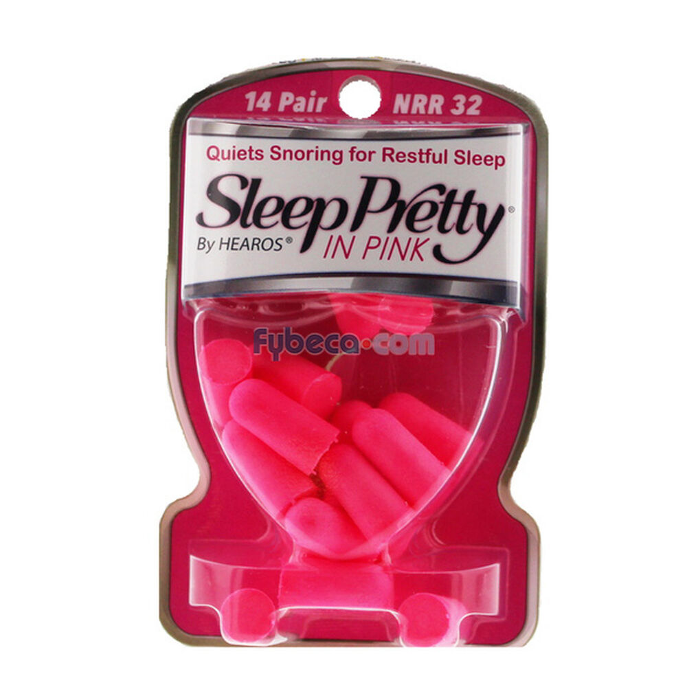 Tapones De Espuma Sleep Pretty Rosado Unidad