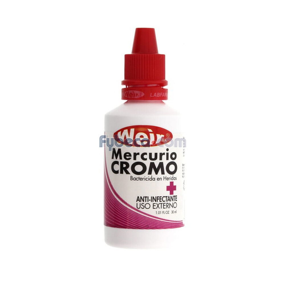 Mercurio Cromo Weir 30 Ml Frasco Fybeca Mercurio Cromo Weir 30 Ml Frasco Fybeca