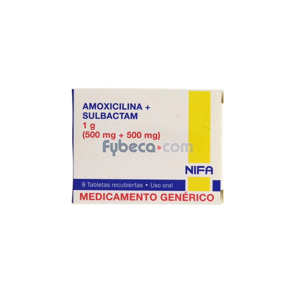 Amoxicilina+Sulbactam--(Nifa)-Tabs.1-Gr-C/8-Suelta--imagen