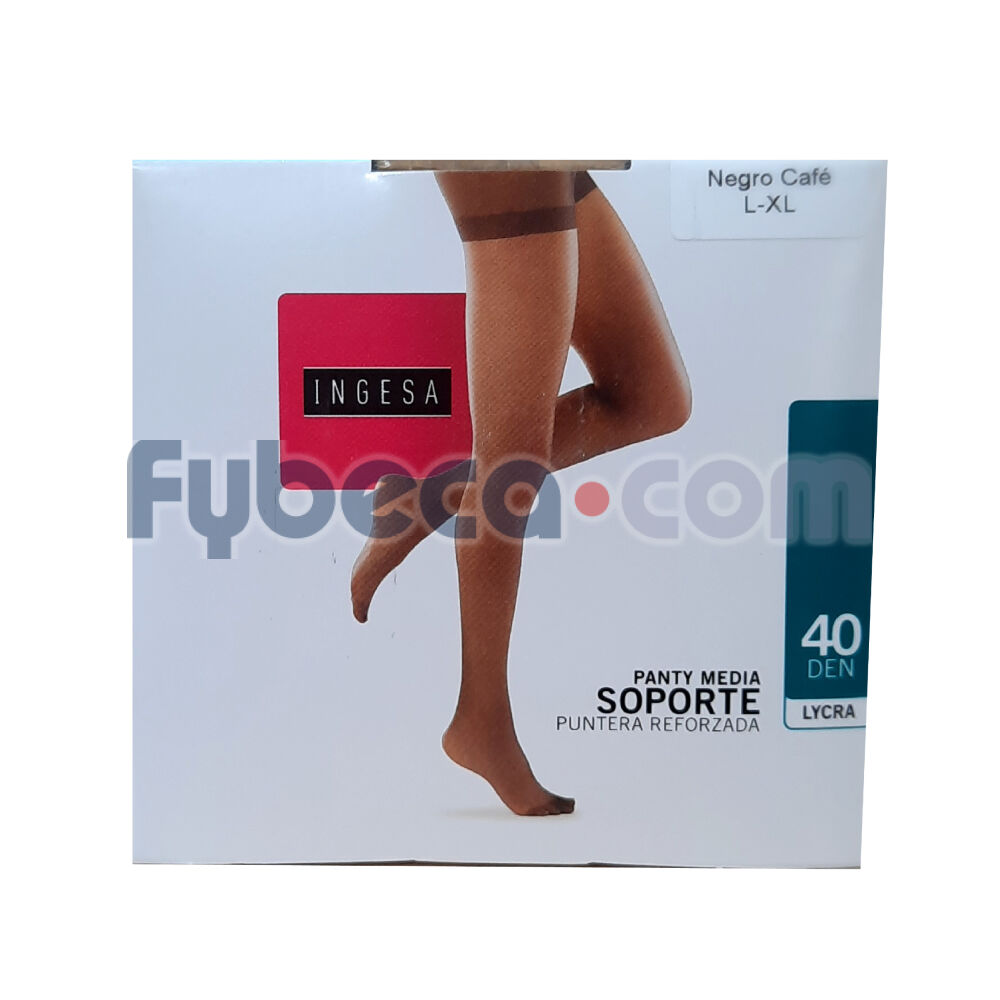 Panty-Medias-Soporte-40-Denier-Café-Negro-L-Xl-Unidad-imagen