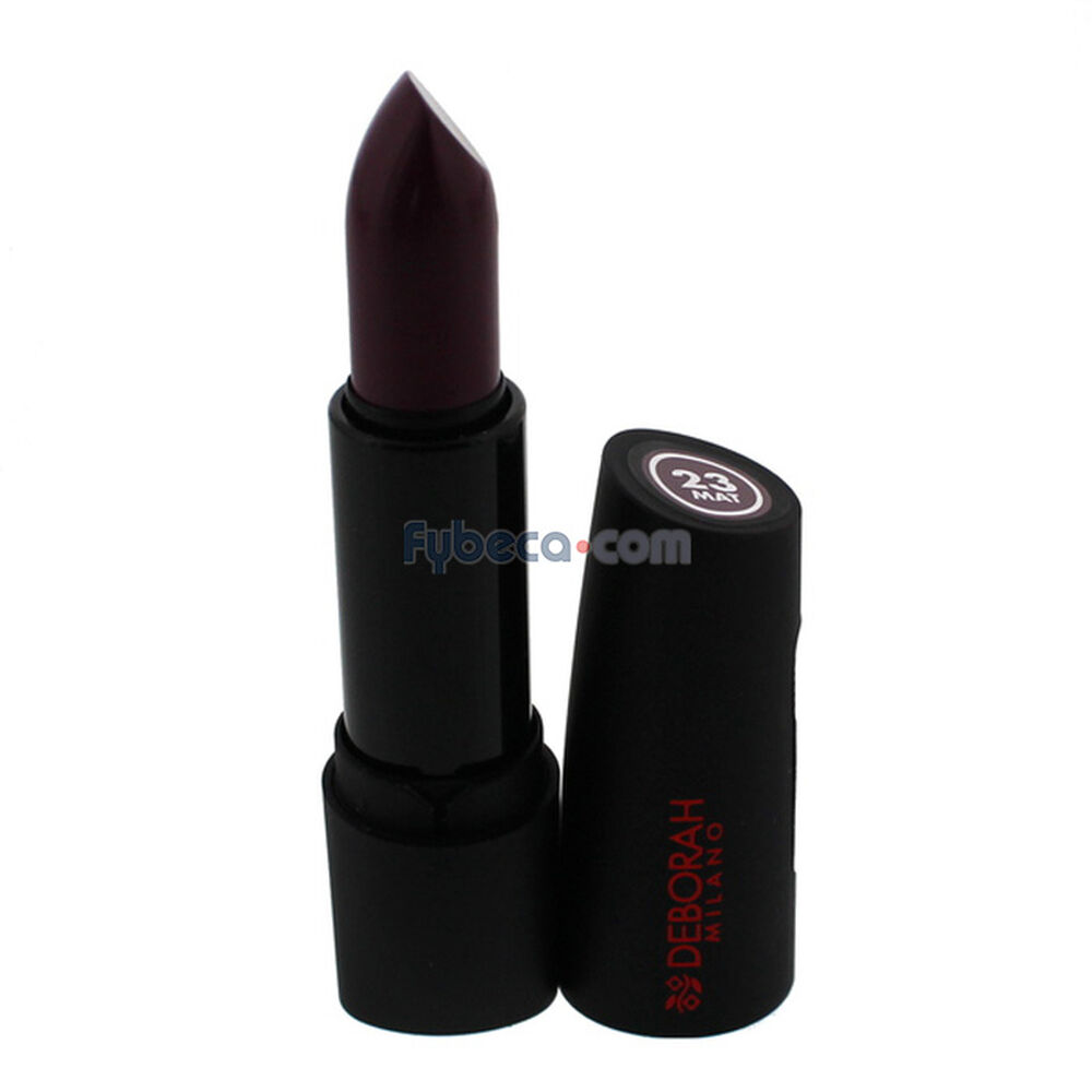 Labial-Mate-Deborah-Atomic-Red-Mat-23-Deep-Mauve-Unidad-imagen