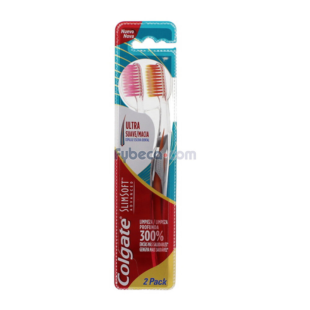 Pack-De-Cepillos-Dentales-Slimsoft-Advanced-Ultra-Suave-2-Unidades-imagen