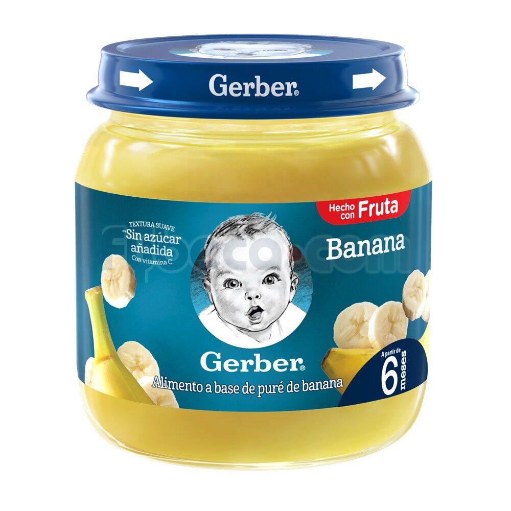 Compota-Gerber-Paso-2-Banano-113-Gr-imagen