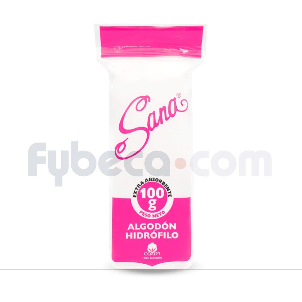 Algodón-Hidrofilo-Sana-100-G-Paquete-imagen