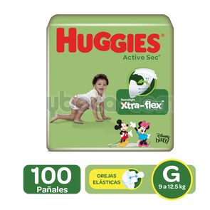 Pañales-Huggies-Active-Sec-Xtra---Flex-Megapack-G-Paquete-imagen