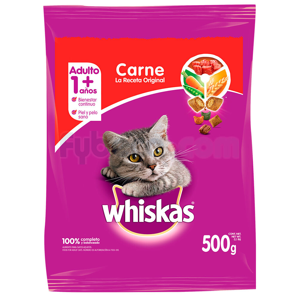 Alimento-Seco-Whiskas-Adultos-Carne-500-G-Paquete-imagen