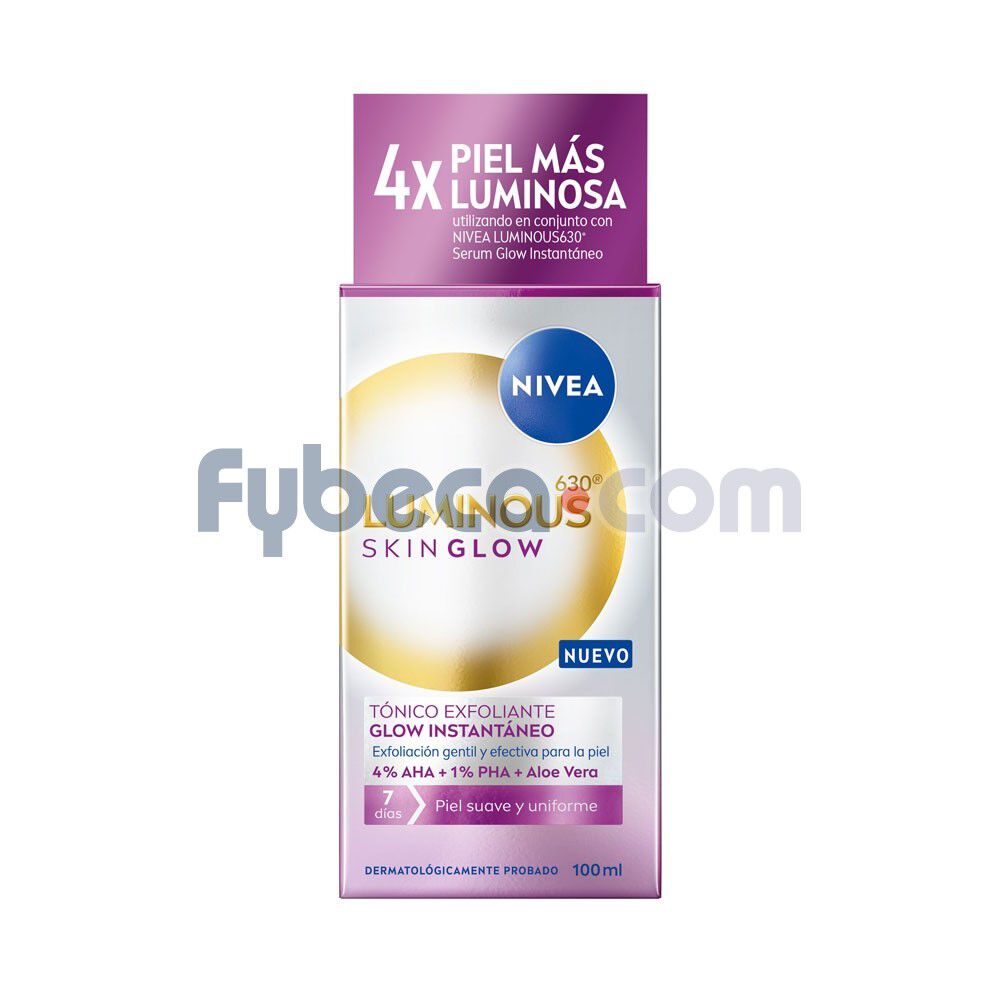 NIVEA-LUMINOUS-SKIN-GLOW-TONICO-EXFOLIANTE-100ML-imagen