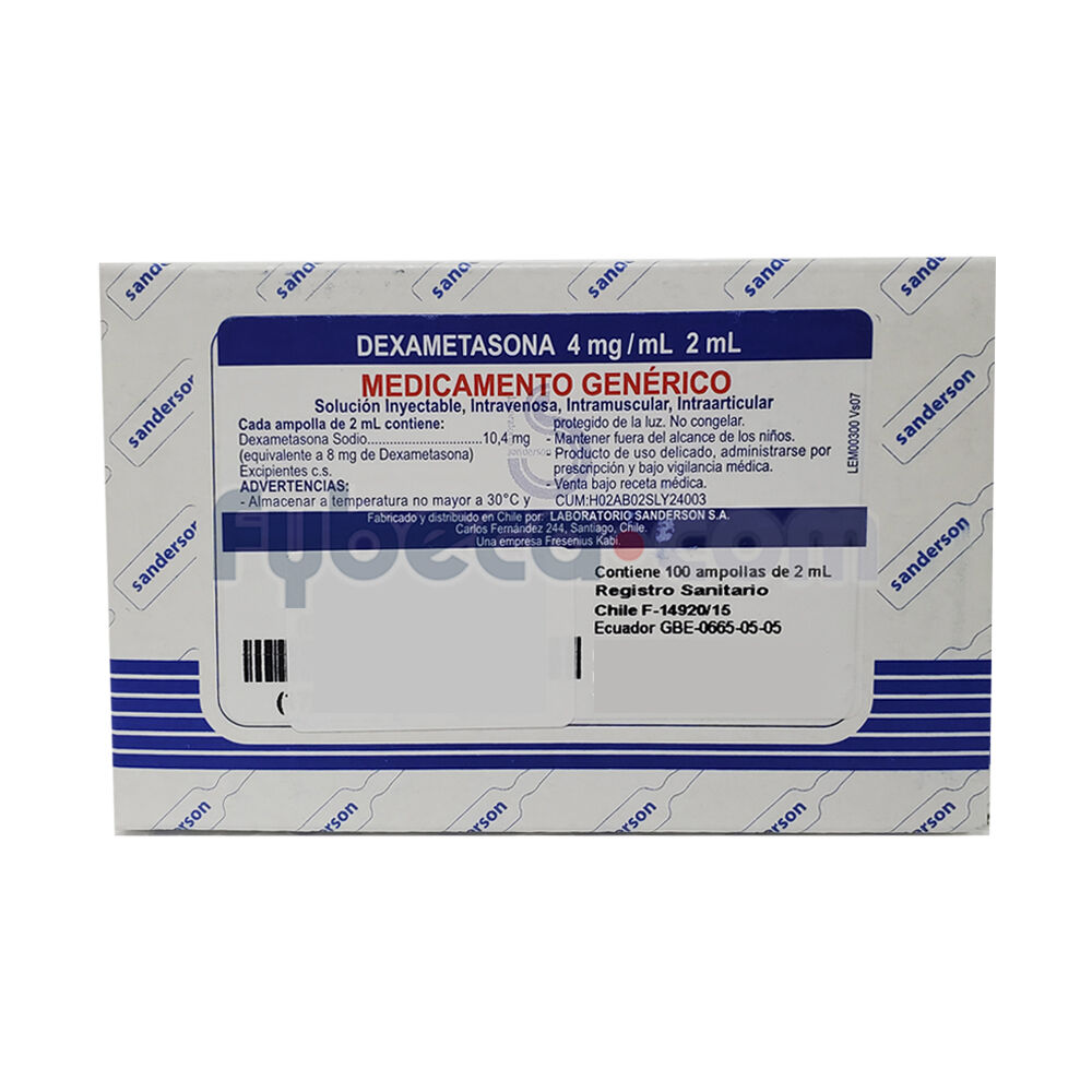 Dexametasona-(Sanderson)-4Mg/Ml-2Ml-imagen
