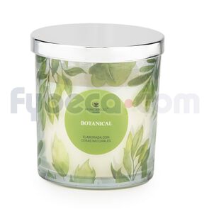 Monicandles-Vela-Envase-Tapa-Plateada-241G-Botanical-imagen