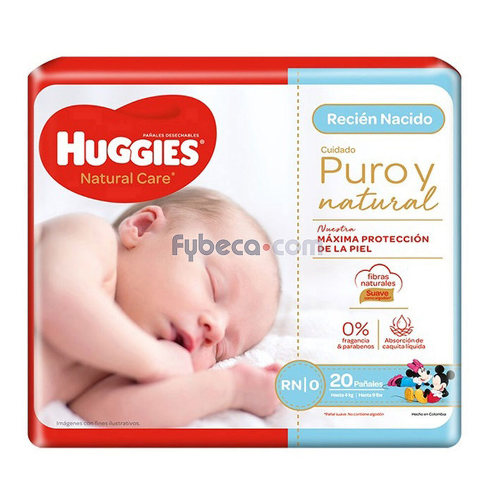 Panales Huggies Natural Care Rn Paquete Fybeca