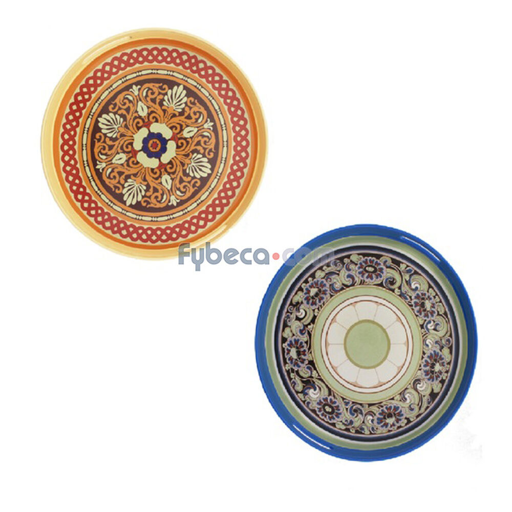 Set-De-Bandejas-De-Metal-Mandala-Holi-Color'S-Paquete-imagen
