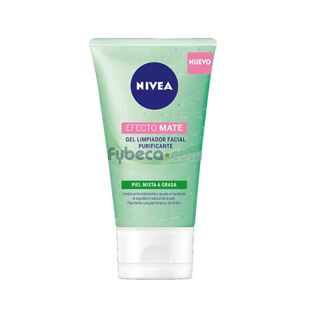 Gel Limpiador Facial Nivea Efecto Mate 150 Ml Tubo Fybeca