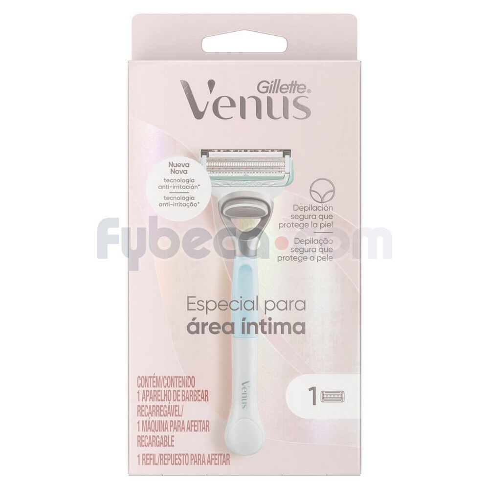 Maquina Para Depilar Recargable Venus Intima Skincare X1 Fybeca
