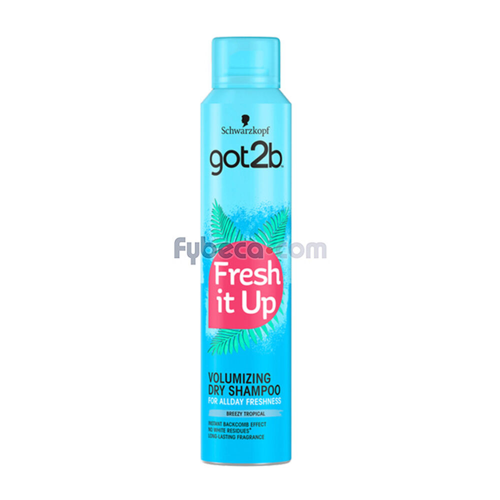 Shampoo Seco Schwarzkopf Got2B Fresh It Up Breezy Tropical 200 Ml