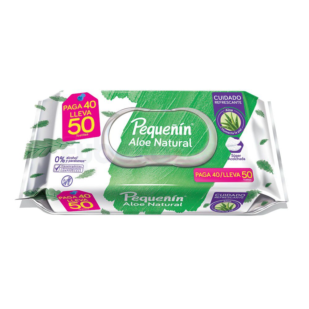 Pañitos Húmedos Aloe Natural Unidad Fybeca
