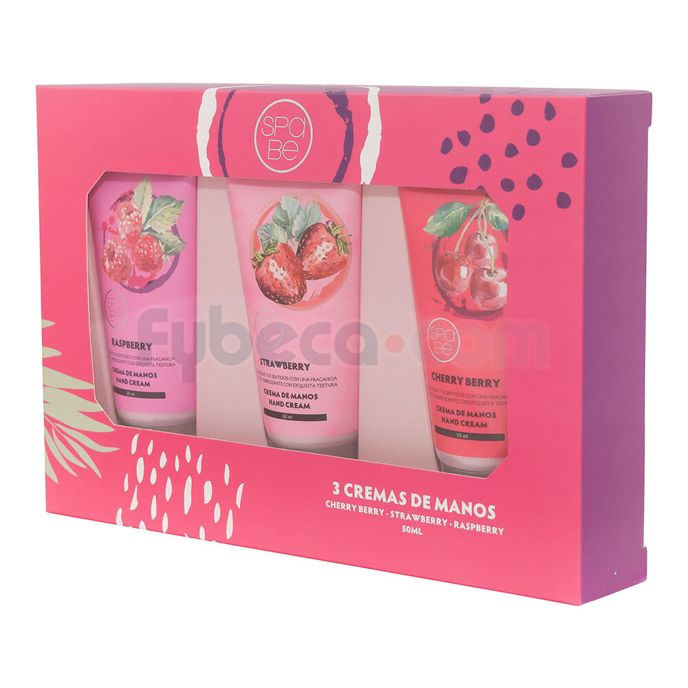Crema-Hidratante-de-Manos-Spa-Be-Frutos-Rojos-50-Ml-Paquete-imagen