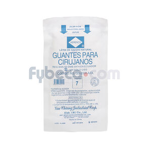 Guante-Para-Cirujano-Con-Polvo-Talla-7-Látex-De-Caucho-Natural-Caja-imagen