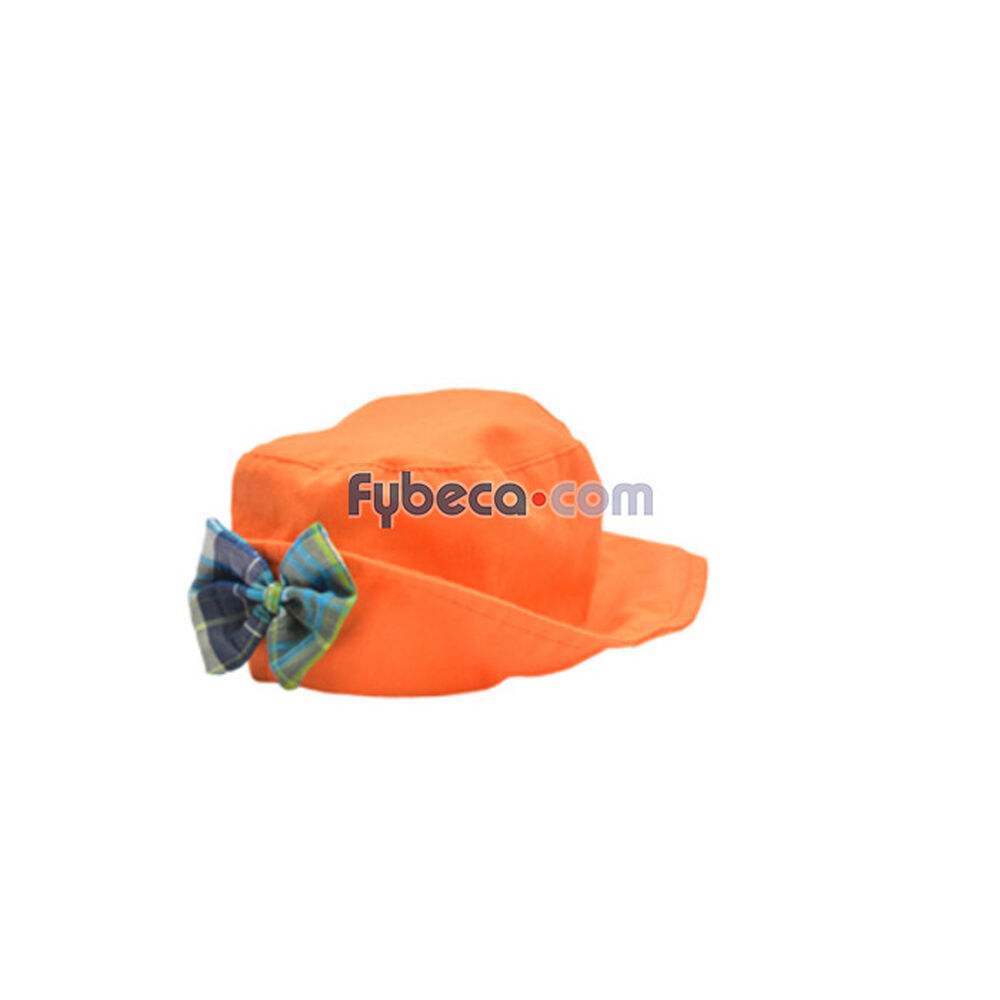 Gorra-Para-Niñas-Coral-Huellas-Con-Lazo-Turquesa-y-Azul-Unidad-imagen