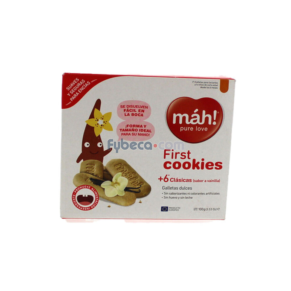 Galletas Máh! First Cookies Clásicas Vainilla 100 G Unidad | Fybeca