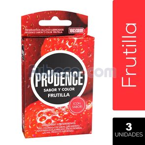 Preservativo-Prudence-Sabor-Frutilla-C/3-imagen