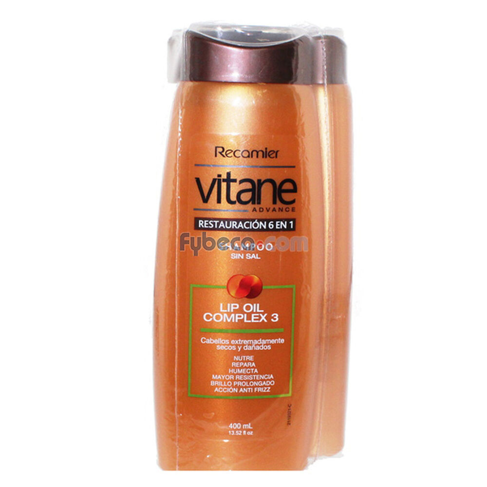 Shampoo-Y-Acondicionador-Vitane-Restauración-6-En-1-400-Ml-400-Ml-Paquete-imagen