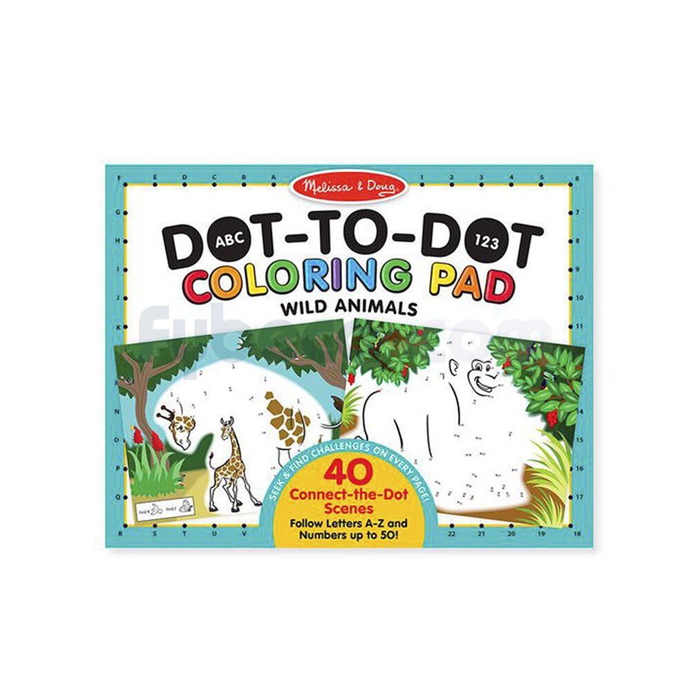 Cuadernillo-De-Actividades-Abc-Dot-To-Dot-Melissa-&-Doug-Wild-Animals-Unidad-imagen