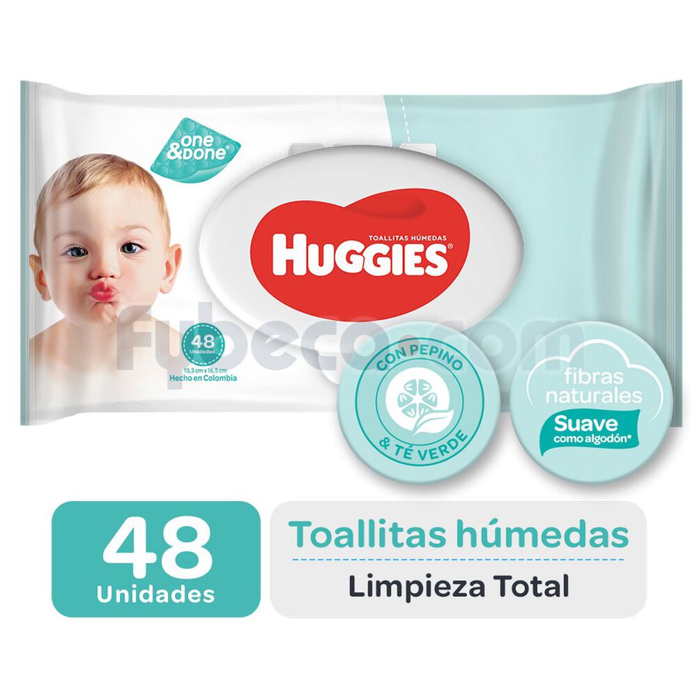 Toallitas Húmedas Para Bebé One & Done Refreshing Aroma A Pepino Y