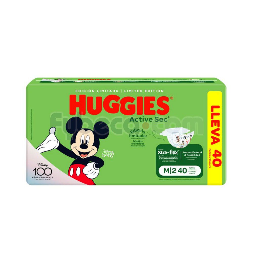 Pañales-Huggies-Active-Sec-Xtra---Flex-M-Paquete-imagen