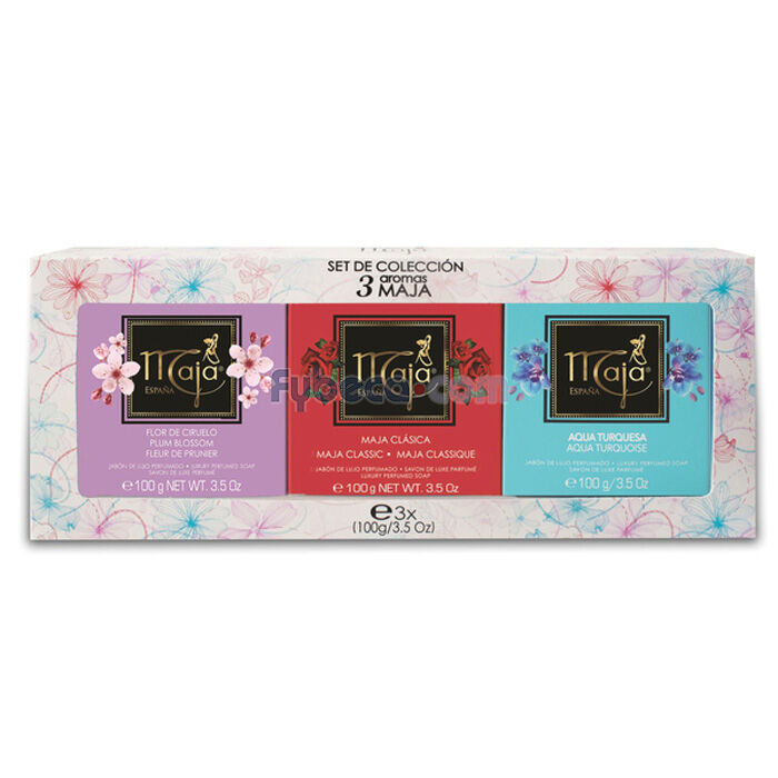 Set Maja talco perfumado 100 g jabón perfumado 100 g y agua de tocador de  50 ml | Walmart