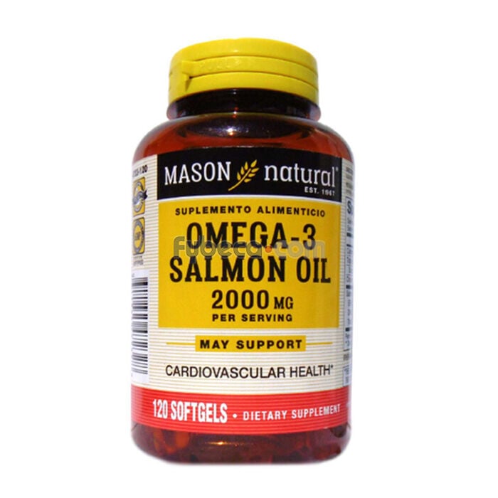 Omega 3 Salmon Oil Mason Natural 2000 Mg Frasco | Fybeca
