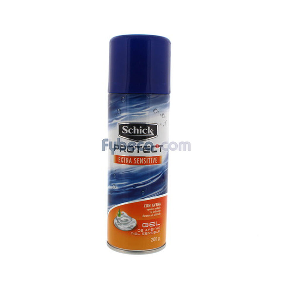 Gel-De-Afeitar-Schick-Extra-Sensitive-Avena-200-G-Lata-imagen
