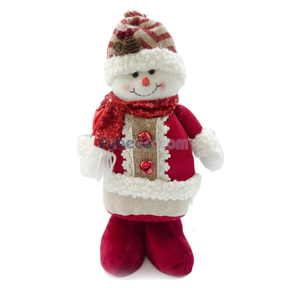 Adorno-Navideño-Muñeco-De-Nieve-Rojo-Unidad-imagen