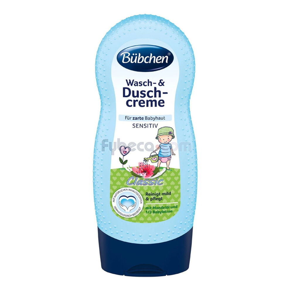 Jabón-Líquido-Para-Bebé-Bubchen-Sensitive-Classic-230-Ml-Frasco-imagen