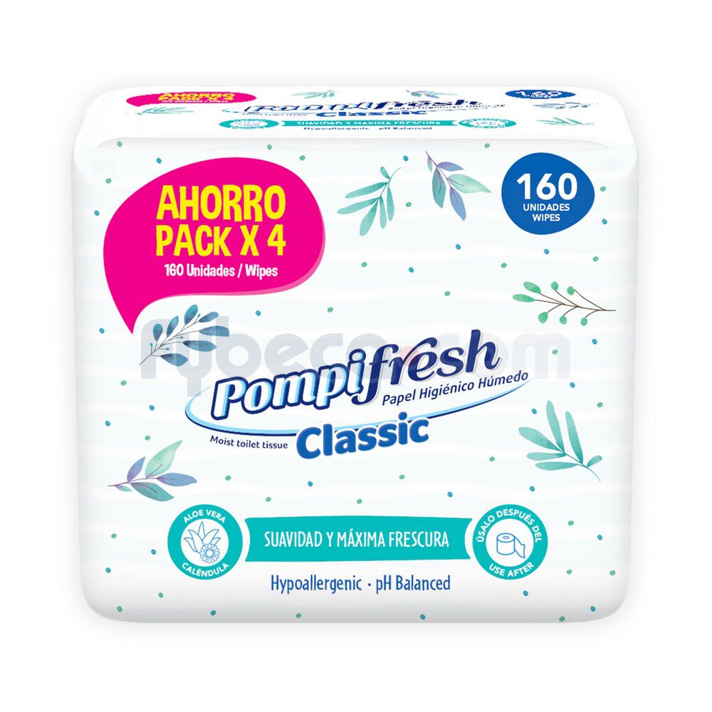 PAPEL-HIGIÉNICO-HÚMEDO-POMPIFRESH-CLASSIC-160-UNIDADES-PAQUETE-imagen