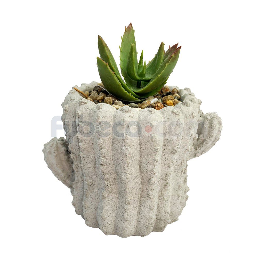 Planta-Artificial-con-Maceta-de-Concreto-Decorativa-10.5x10x35-Cm-Unidad-imagen