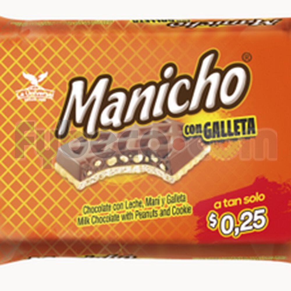 Chocolate Manicho Con Galleta 20 Gr Fybeca